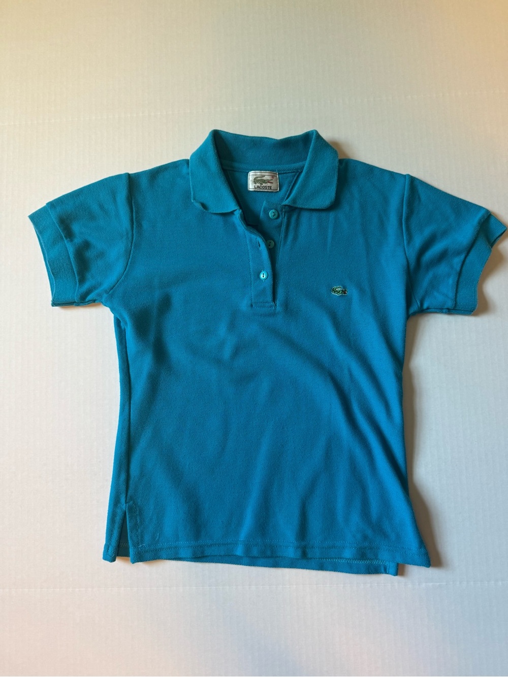 Lacoste Kids Teal Blue Polo Shirt